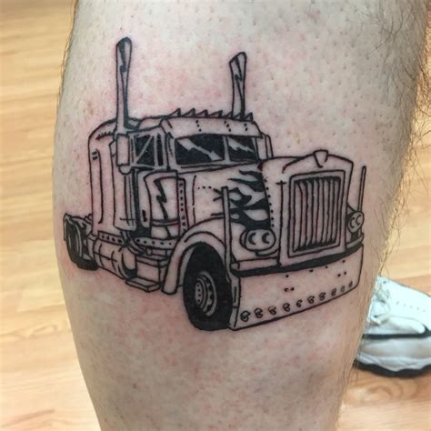 Update more than 74 small semi truck tattoo super hot - in.cdgdbentre