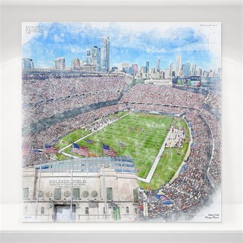 Empower Field At Mile High Sketch Canvas Print, Denver Broncos ...