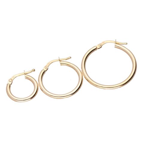 Gold Hoop Earring Set 9ct Gold Hoop Earrings South Africa