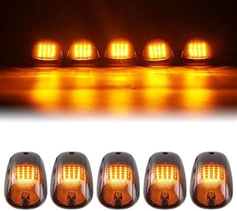 Amazon Cab Roof Marker Amber Lights For 2003 2016 Dodge Ram 1500