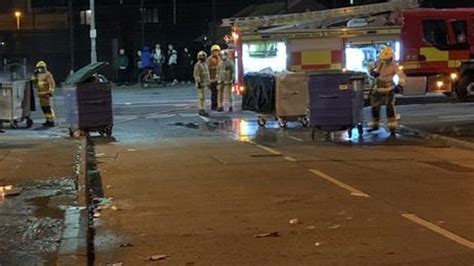 North Belfast Trouble Police And Fire Crews Attacked Bbc News