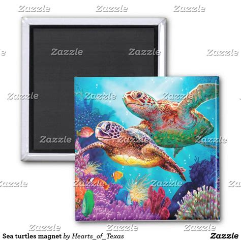 Sea Turtles Magnet Zazzle In Sea Turtle Turtle Custom