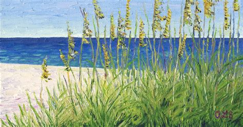 Audra's Oil Paintings: Beach Grass II (2012), 8 x 10"