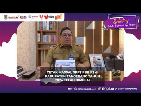 Cetak Massal Sppt Pbb P Di Kabupaten Tangerang Tahun Telah