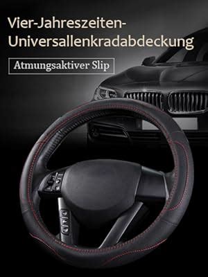 Pahajim Lenkradbezug Auto Lenkradh Lle Microfiber Leder Steering Wheel