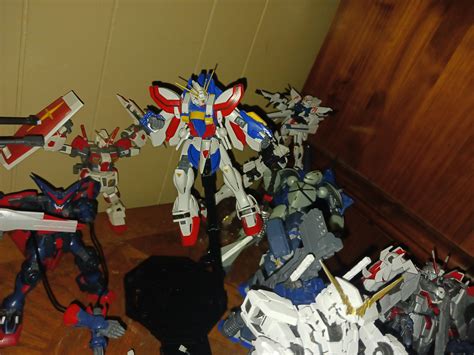 burning gundam delivering  inazuma kick rgunpla