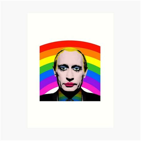 Vladimir Putin Gay Clown Art Print For Sale By ScottToddy Redbubble