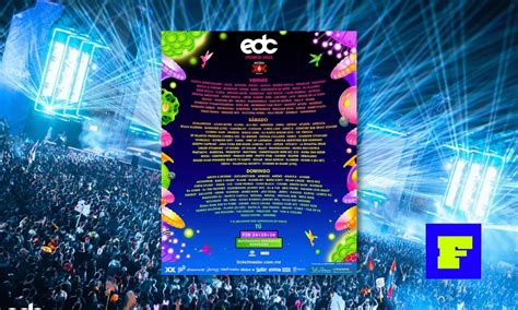 Lineup por día y escenario en el EDC México 2023