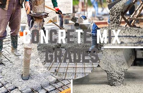 Grade Of Concrete And Their Uses Concrete Mix Ratio