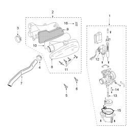 Carburateur Peugeot Speedfight 3 LC 2 Temps