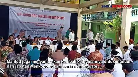 Respon Mahfud MD Terkait Presiden Dan Menteri Boleh Kampanye Video