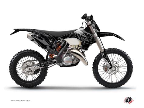 Ktm Exc Excf Dirt Bike Zombies Dark Graphic Kit Black Kutvek Kit Graphik