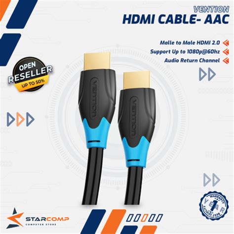 Jual Vention Aac Kabel Hdmi Male To Male Hdmi Vention M M M