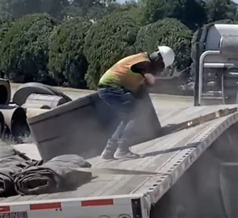 Video Demonstrates How Not To Load A Coil Onto A Flatbed Trailer