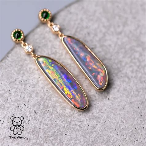 Aggregate More Than Black Opal Gold Earrings Best Tdesign Edu Vn