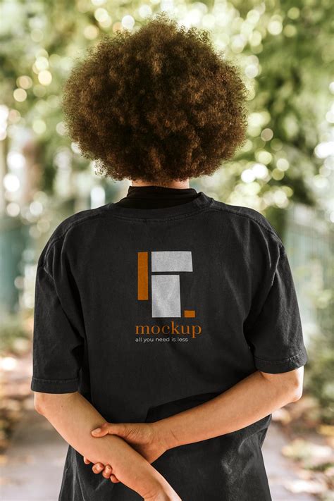 Back View T Shirt Mockup Psd Free Psd Mockup Rawpixel