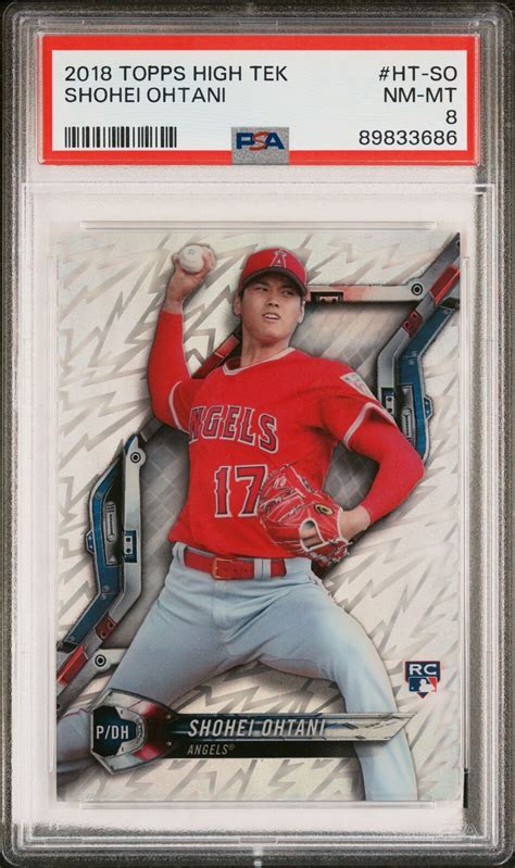 2018 Topps High Tek Shohei Ohtani HT SO Rookie Card RC PSA 8 Angels EBay