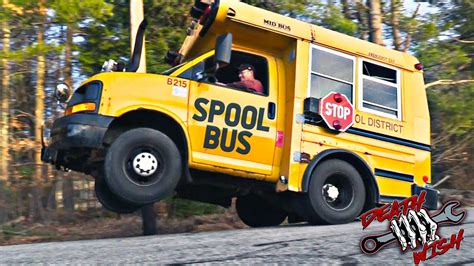 Twin Turbo School Bus Does Wheelies Busted Knuckle Films