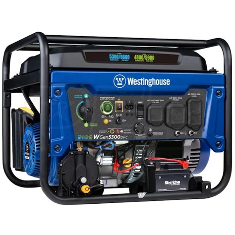 Westinghouse WGen5300DFc 5300 Watt Electric Start Dual Fuel Portable