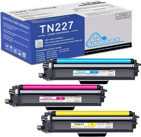 Amazon Pack Tn C M Y Toner Cartridge High Yield Compatible