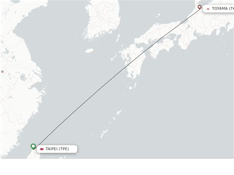 Direct Non Stop Flights From Taipei To Toyama Schedules