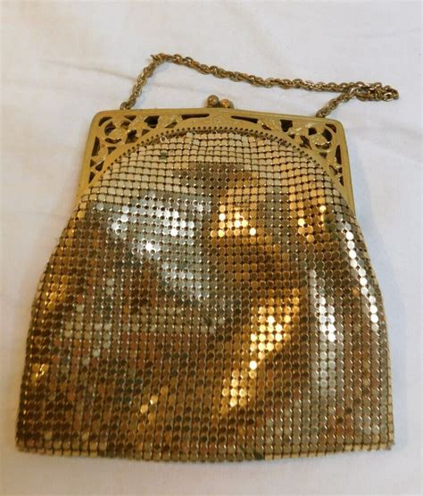 Antique Art Deco Whiting Davis S Gold Mesh Purs Gem