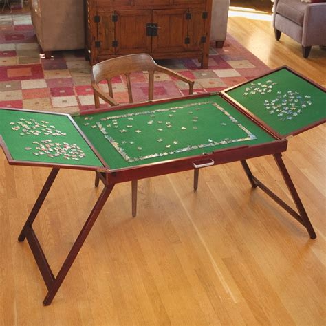 Bits and Pieces - Wooden Fold-and-Go Jigsaw Table-Collapsible Jigsaw ...