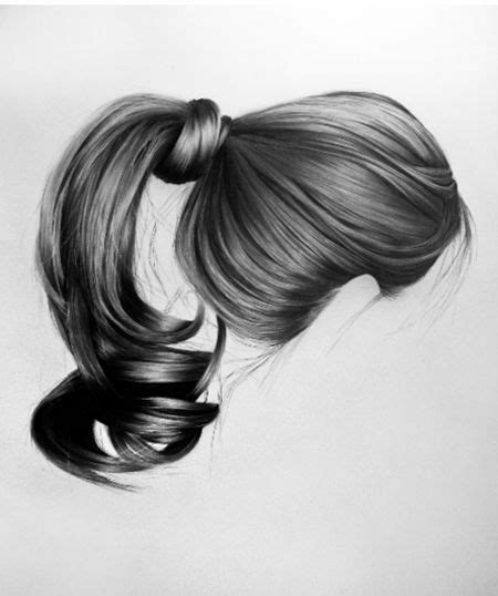 Ponytail Drawing At Paintingvalley Explore Collection Of Ponytail