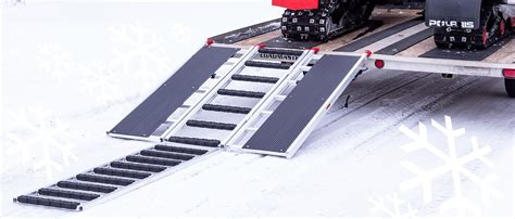 60 X 54 Snowmobile Loading Ramp With Extra Wide Glides