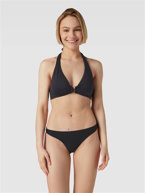 Kup online Lauren Ralph Lauren Góra bikini z wiązaniem na szyi czarny