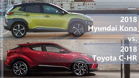 2018 Hyundai Kona Vs 2018 Toyota C Hr Technical Comparison Youtube