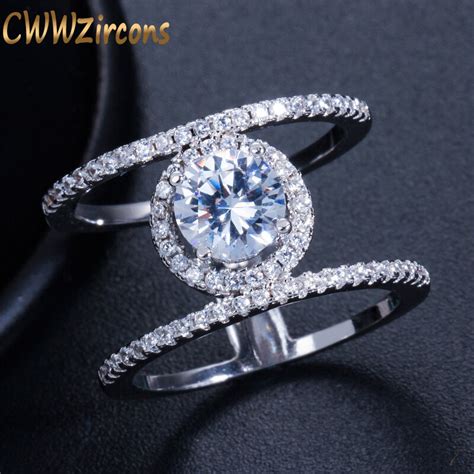 CWWZircons nueva llegada hermoso Halo redondo corte cúbico Zirconia