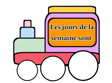 Le Train Des Jours De La Semaine Maternelle