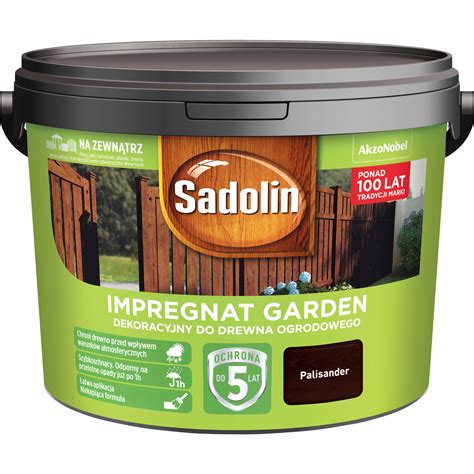 Sadolin GARDEN Impregnat Ogrodowy Palisander 9L IMPREGNAT DEKORACYJNY