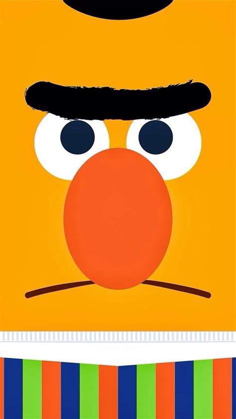 Bert art | Elmo wallpaper, Sesame street, Iphone wallpaper kawaii