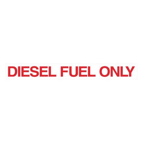 DIESEL FUEL ONLY Decal | iOR Signage