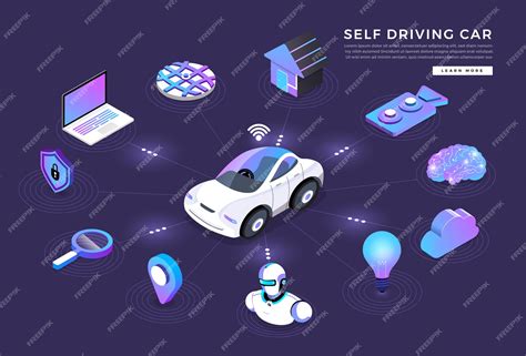 Sensores De Automóvil Autónomos Y Autónomos Tecnología De Vehículos Sin