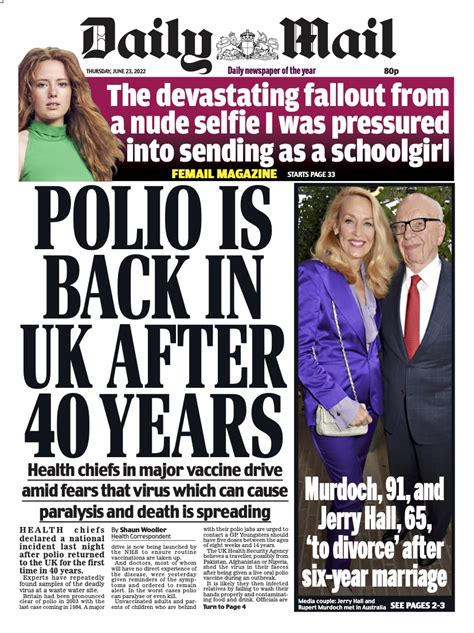 Daily Mail U K On Twitter Thursday S Dailymailuk Mailfrontpages