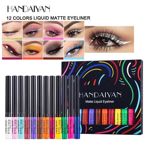 Handaiyan Waterproof Matte Colored Eyeliner Pencil In Colors Long