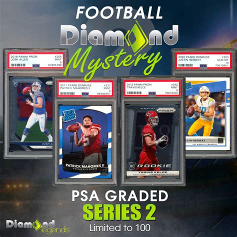 Diamond Mystery Presents Psa Mystery Box Football Series Mystery Pack