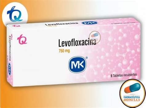 Levofloxacina 750 Mg Caja X 5 Tabletas Mk