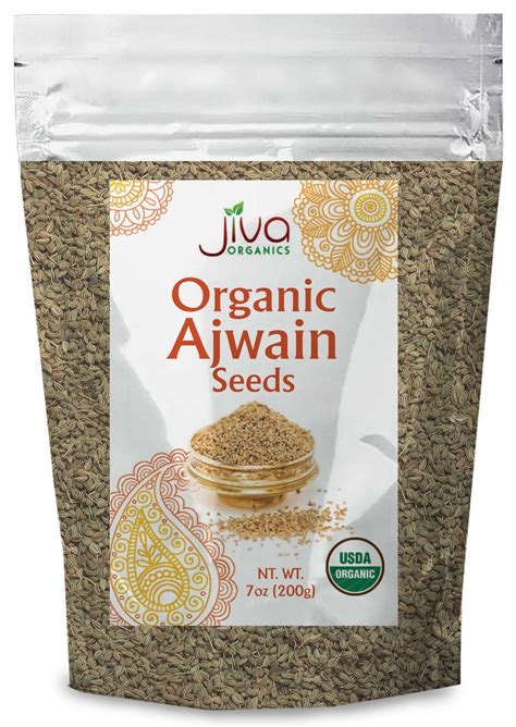 Amazon Jiva Organics Organic Ajwain Seeds 7 Ounce Bag Whole