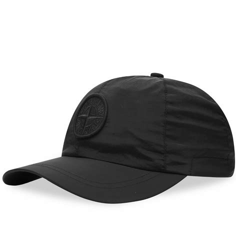 Stone Island Men S Nylon Metal Cap In Black Stone Island