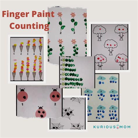 10 Amazing Ideas To Count With Finger Painting Kuriousmom