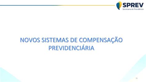 COMPENSAÇÃO PREVIDENCIÁRIA ppt carregar