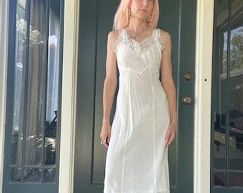 Gorgeous Vintage Lace Lingerie Slip Dress Etsy