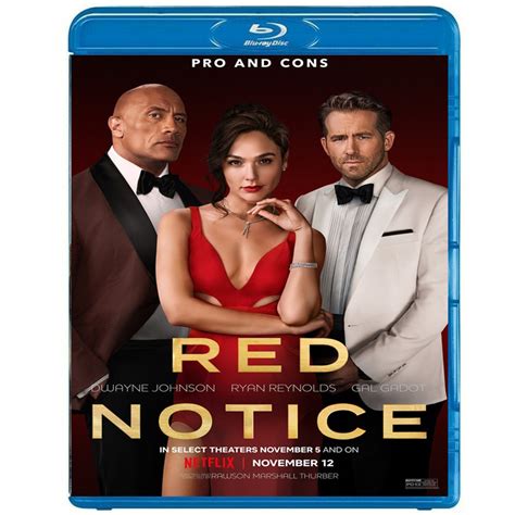 Red Notice 2021 Movie High Quality Action Comedy Film Blu Ray Dvd Bluray