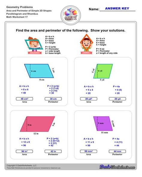 Find Areas Of Rhombi Kites Worksheet Pdf Worksheets Library