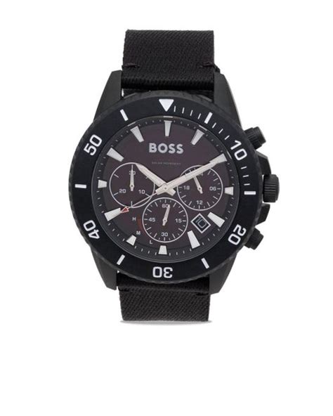 Boss By Hugo Boss Tide Ocean Edition 34mm In Black For Men Lyst Australia