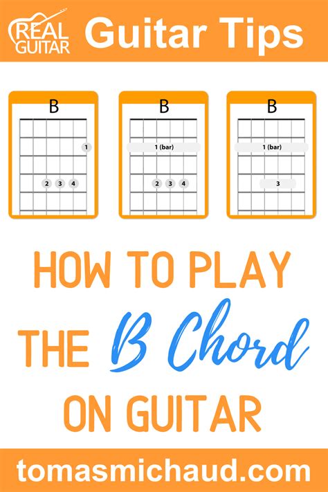 B Guitar Chord Three Easy Ways To Play The B Major Chord On Guitar